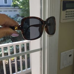 Auth. FENDI Brown Oval Gradient Frames